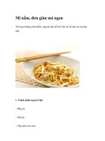 Mì nấm, đơn giản mà ngon pptx