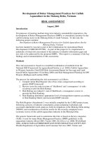 Báo cáo khoa học nông nghiệp 