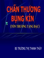 chẩn đoán hình ảnh trong chấn thương bụng kín