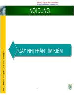 Cấu trúc dữ liệu và giải thuật-Cây nhị phân và tìm kiếm potx