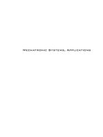 IMechatronic Systems, Applications Edited by Annalisa Part 1 pot