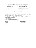 MẪU CÔNG VĂN ĐỀ NGHỊ NHẬP KHẨU, XUẤT KHẨU MẪU BỆNH PHẨM potx