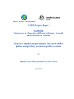 Báo cáo khoa học nông nghiệp 