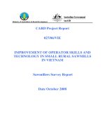 Báo cáo khoa học nông nghiệp 