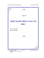 đồ án thiết kế hệ thống cung cấp điện