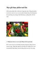 Mẹo giữ thực phẩm tươi lâu pdf