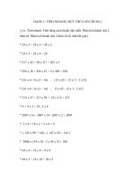 DẠNG 1: TÍNH NHANH ( RÚT THỪA SỐ CHUNG) pot