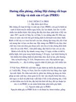 Hướng dẫn phòng, chống Hội chứng rối loạn hô hấp và sinh sản ở Lợn (PRRS) pdf