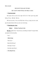 BÀI TẬP VỀ TẠO LẬP VĂN BẢN. BÀI TẬP VỀ PHÂN TÍCH, CẢM THỤ CA DAO. docx