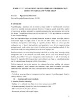 Báo cáo khoa học nông nghiệp 