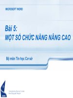 Tin học cơ sở-Chương 2: Bài 5 potx