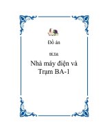 đồ án nhà máy điện và trạm ba 1