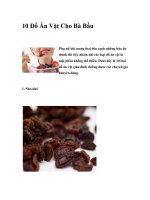 10 Đồ Ăn Vặt Cho Bà Bầu potx