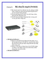 Bài giảng môn học thiết bị mạng-Chương 10 doc