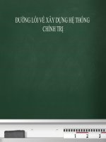 Đường lối về xây dựng hệ thống chính trị