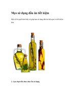 Mẹo sử dụng dầu ăn tiết kiệm pptx