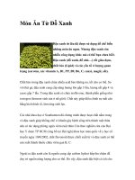 Món Ăn Từ Đỗ Xanh ppt