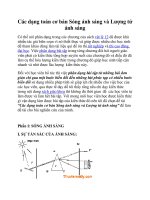 Các dạng toán cơ bản Sóng ánh sáng và Lượng tử ánh sáng doc