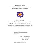 Đánh giá mức độ vệ sinh an toàn thực phẩm trên sữa đậu nành đường phố tại địa bàn phường 25, Quận Bình Thạnh, thành phố Hồ Chí Minh