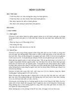 bệnh học glocom trong nhãn khoa