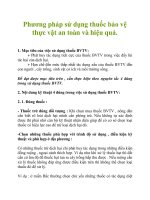 Phương pháp sử dụng thuốc bảo vệ thực vật an toàn và hiệu quả. docx