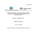 Báo cáo khoa học nông nghiệp 