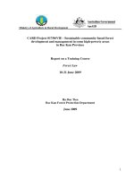 Báo cáo khoa học nông nghiệp 