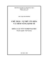 KHÓA LUẬN TỐT NGHIỆP CHUYÊN NGÀNH VIỆT NAM HỌC_CHU THỊ THANH BÌNH