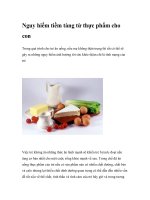 Nguy hiểm tiềm tàng từ thực phẩm cho con pptx