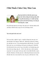 5 Bài Thuốc Chữa Chảy Máu Cam docx