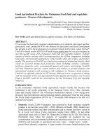 Báo cáo khoa học nông nghiệp 