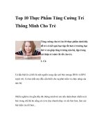 Top 10 Thực Phẩm Tăng Cường Trí Thông Minh Cho Trẻ docx