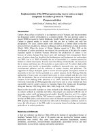 Báo cáo khoa học nông nghiệp 