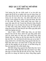 HIỆU QUẢ TỪ NHỮNG MÔ HÌNH KHUYẾN LÂM pdf