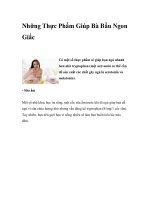 Những Thực Phẩm Giúp Bà Bầu Ngon Giấc pptx