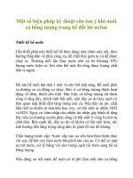 Một số biện pháp kỹ thuật cần lưu ý khi nuôi cá bống tượng trong bể đất lót ni-lon pptx