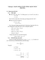 chương 4 dạng song tuyến tính dạng toàn phương