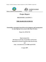 Báo cáo khoa học nông nghiệp 