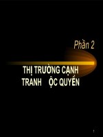 Kinh tế vi mô: Thị trường cạnh tranh độc quyền docx