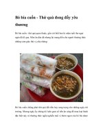 Bò bía cuốn - Thứ quà đong đầy yêu thương pdf