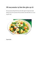 Sốt mayonnaise tự làm đơn giản cực kì docx