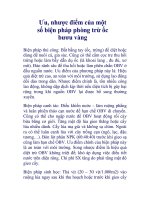 Ưu, nhược điểm của một số biện pháp phòng trừ ốc bươu vàng pptx