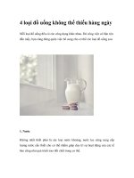 4 loại đồ uống không thể thiếu hàng ngày ppt