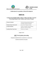 Báo cáo khoa học nông nghiệp 