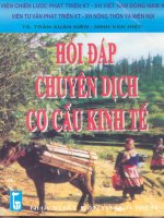 Hỏi đáp chuyển dịch cơ cấu kinh tế part 1 doc