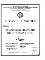 Quang báo chạy chữ giao tiếp máy tính