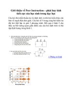 Giới thiệu về Peer Instruction – phát huy tính tích cực của học sinh trong dạy học pptx