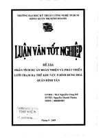 Phân tích dự án hoàn thiện và phát triển lưới trạm hạ thế khu vực P.Bình Hưng Hoà quận Bình Tân
