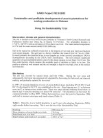 Card Project VIE: Sustainable and profitable development of acacia plamtations for sawlog production in Vietnam 