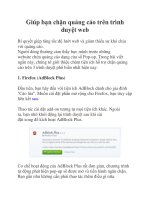 Giúp bạn chặn quảng cáo trên trình duyệt web doc